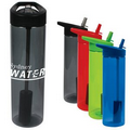 20 Oz. MS Plastic Filter Bottle w/ Flip Straw